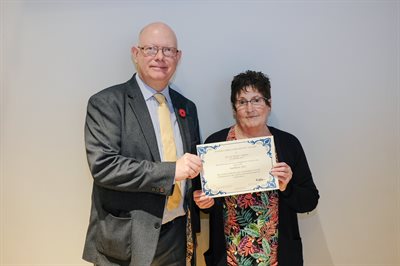 Mark Sutton with Kath Diss