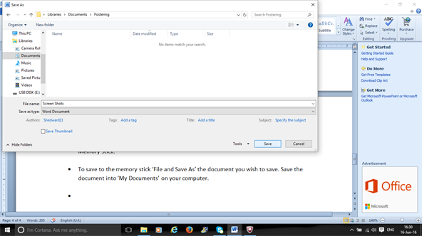 saving a file
